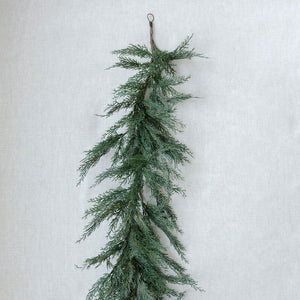 9' Faux Evergreen Cedar Garland
