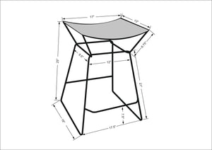 Shirita Brown/Gray Counter Stool