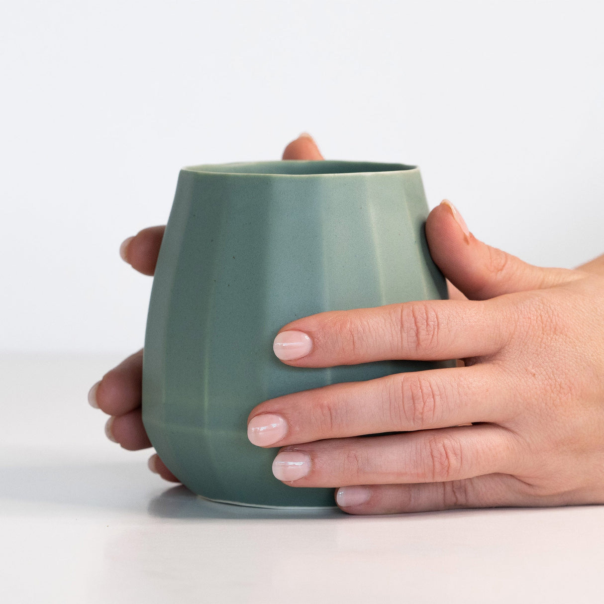 Ceramic Stemless Wine Glass