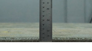 Charcoal, Olive and Mustard Hand knotted Oriental Oushak Custom Made wool Area Rug