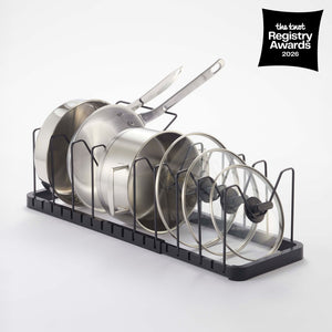 Adjustable Pot Lid Organizer - Steel