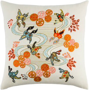 Horebeke Aqua Pillow Cover