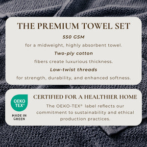 Cotton Textured Bath Towel Set - Acacia Collection
