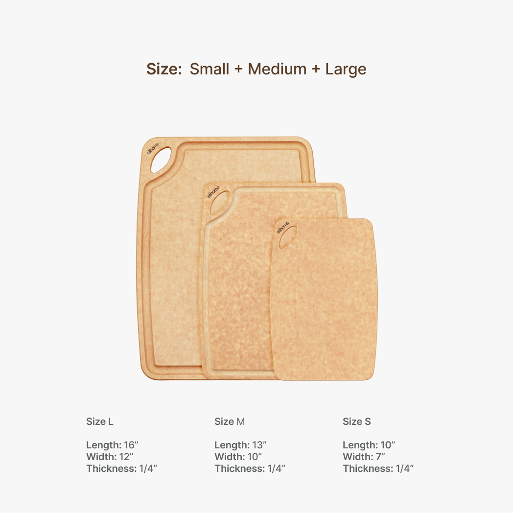Classic Series 3 Piece Cutting Board Set (S+M+L)