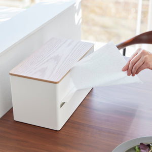 Paper Towel Dispenser - Steel + Wood