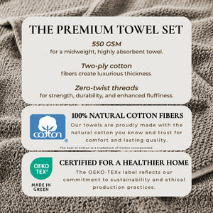 Cotton Textured Bath Towel Set - Acacia Collection