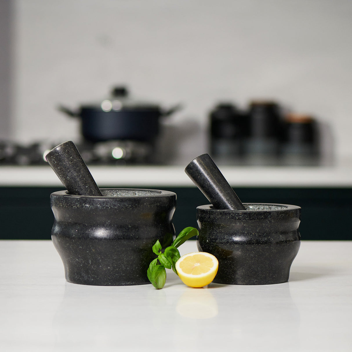 Cole & Mason Worcester Black Granite Pestle & Mortar 5" - 8lb