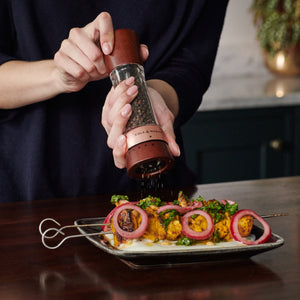 Cole & Mason Derwent Chestnut Rose Gold Salt & Pepper Mill