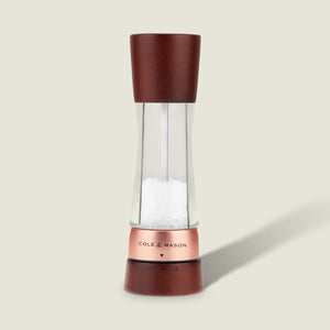 Cole & Mason Derwent Chestnut Rose Gold Salt & Pepper Mill