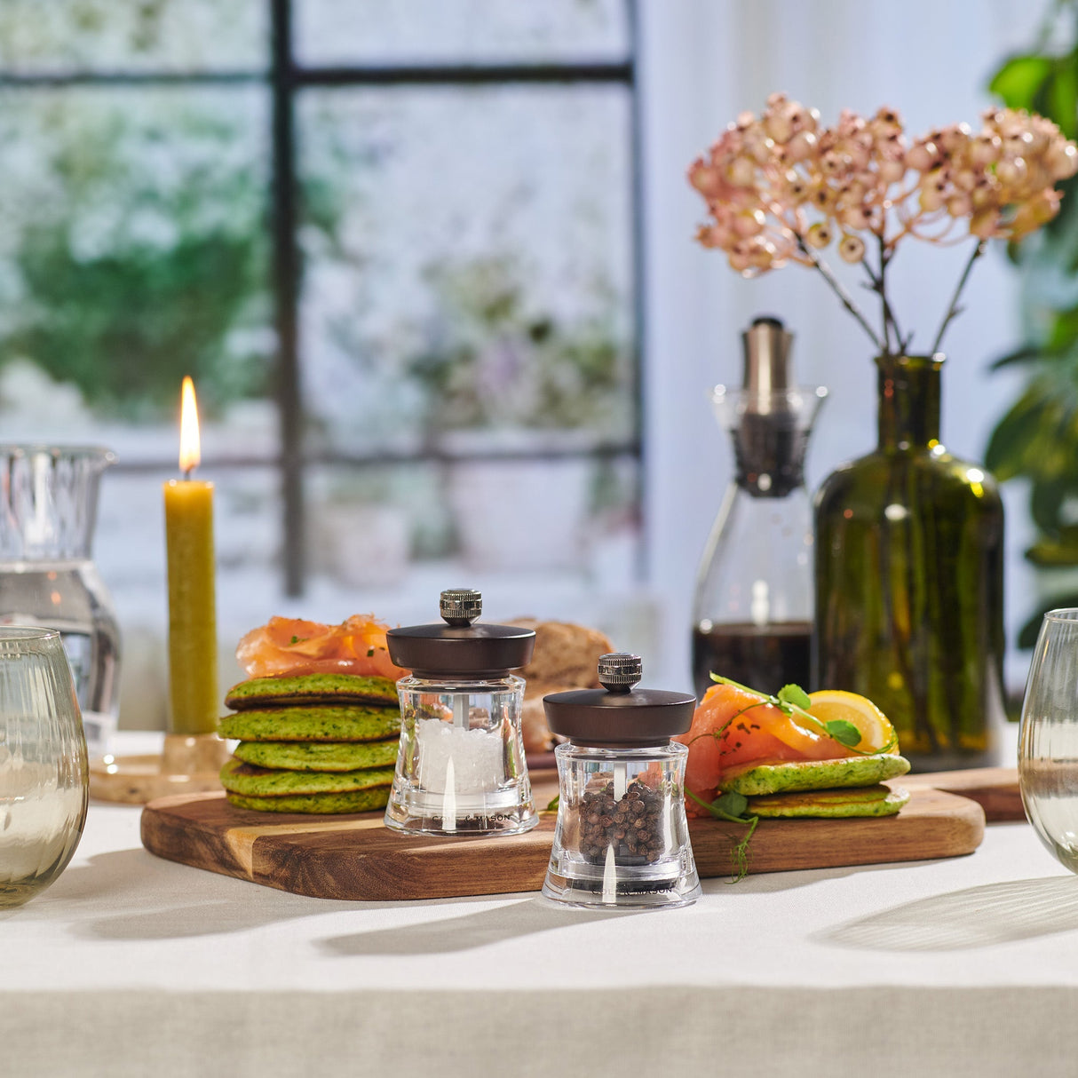 Cole & Mason Holborn Chocolate Beech Salt & Pepper Mills