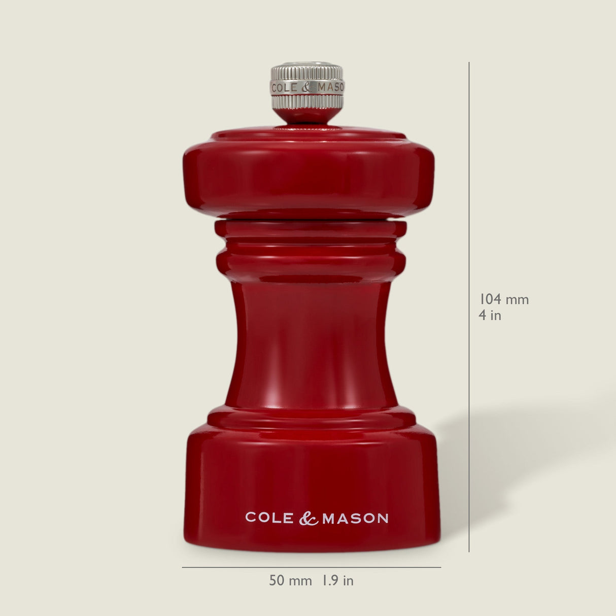 Cole & Mason Hoxton Red Gloss Salt & Pepper Mills