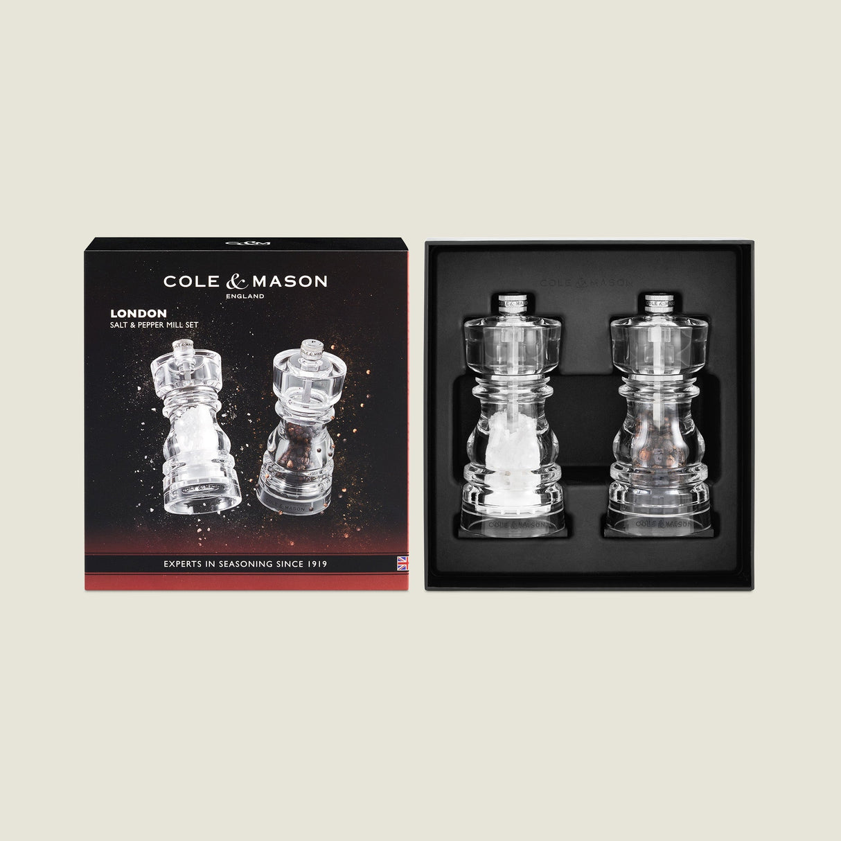 Cole & Mason London Acrylic Salt & Pepper Mills