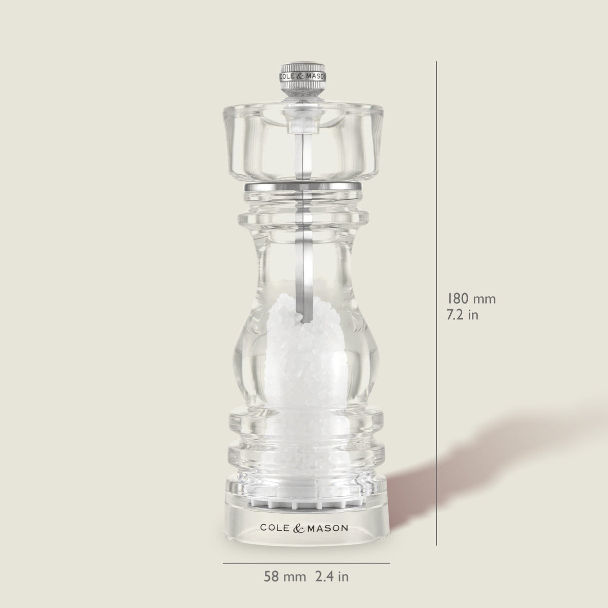 Cole & Mason London Acrylic Salt & Pepper Mills