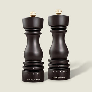 Cole & Mason London Chocolate Wood Grind Select Salt & Pepper Mills