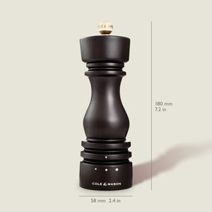 Cole & Mason London Chocolate Wood Grind Select Salt & Pepper Mills