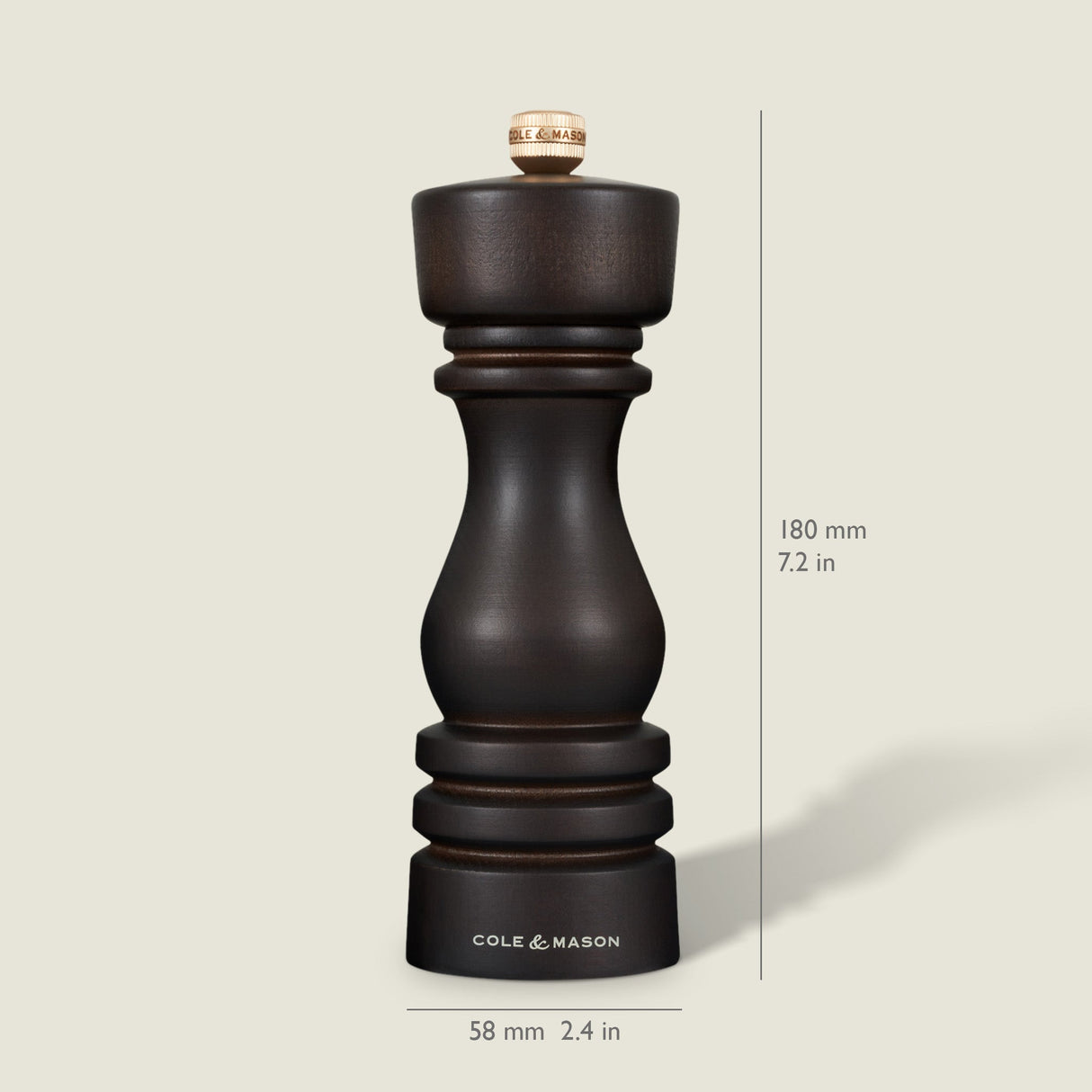 Cole & Mason London Chocolate Wood Salt & Pepper Mills