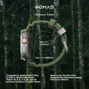 Rocky Point Band - 46mm/49mm | Forest | Natural Hardware