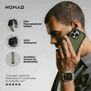 Rocky Point Band - 46mm/49mm | Forest | Black Hardware