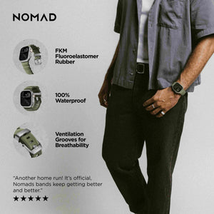 Rocky Point Band - 46mm/49mm | Forest | Natural Hardware