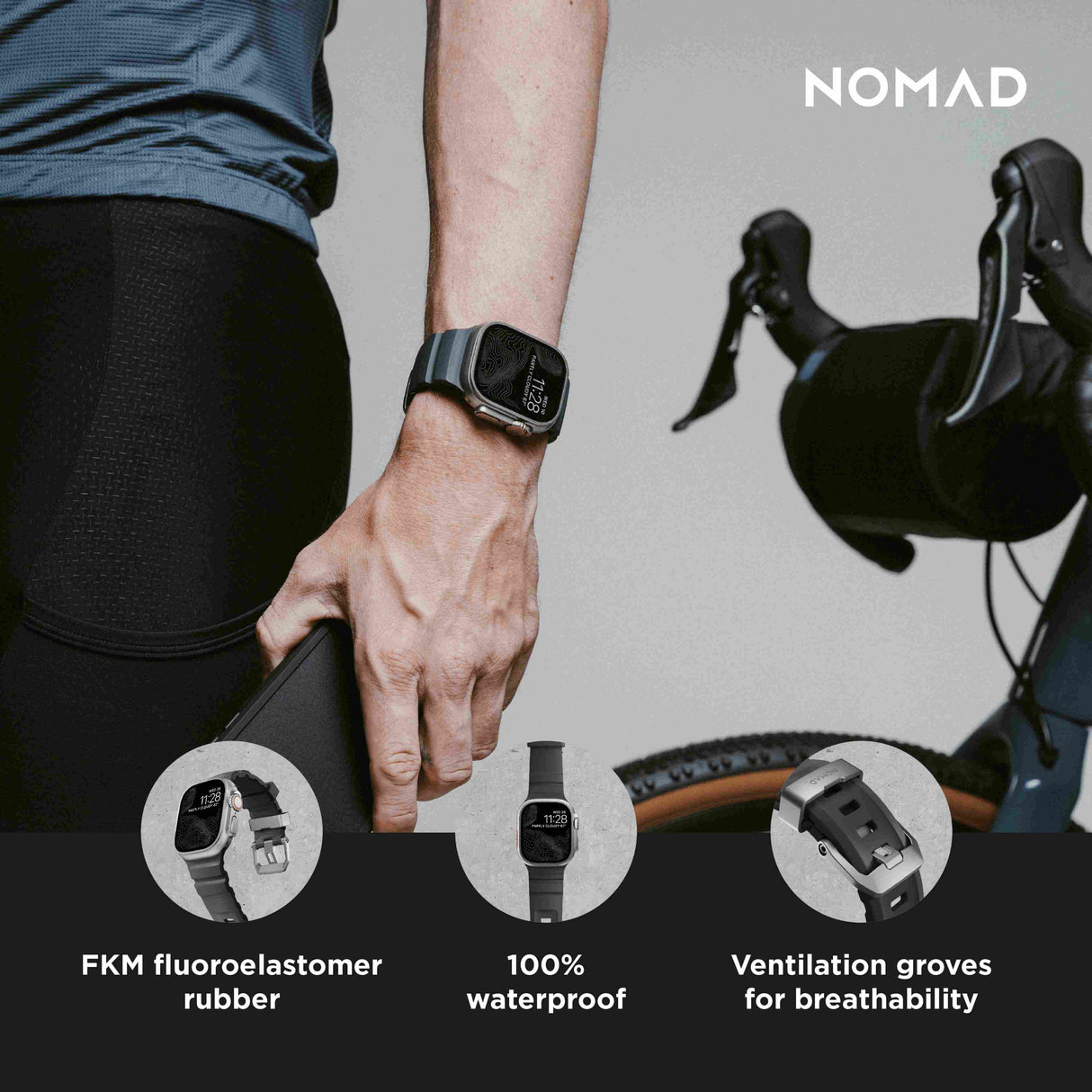 Rocky Point Band - 46mm/49mm | Storm | Natural Hardware