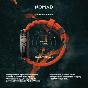 Rocky Point Band - 46mm/49mm | Magma | Black Hardware