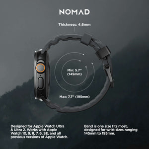 Rocky Point Band - 46mm/49mm | Storm | Black Hardware