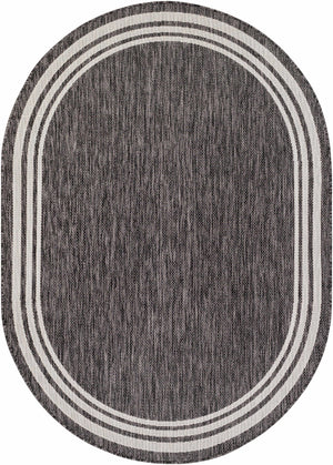 Coonamble Bordered Antrasit Rug