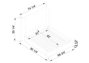 Polk Brown Upholstered Bed