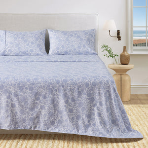 Watercolor Floral Sheet Set - Delia Collection