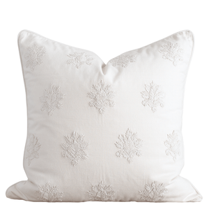 Arden Embroidered Pillow Cover | Natural