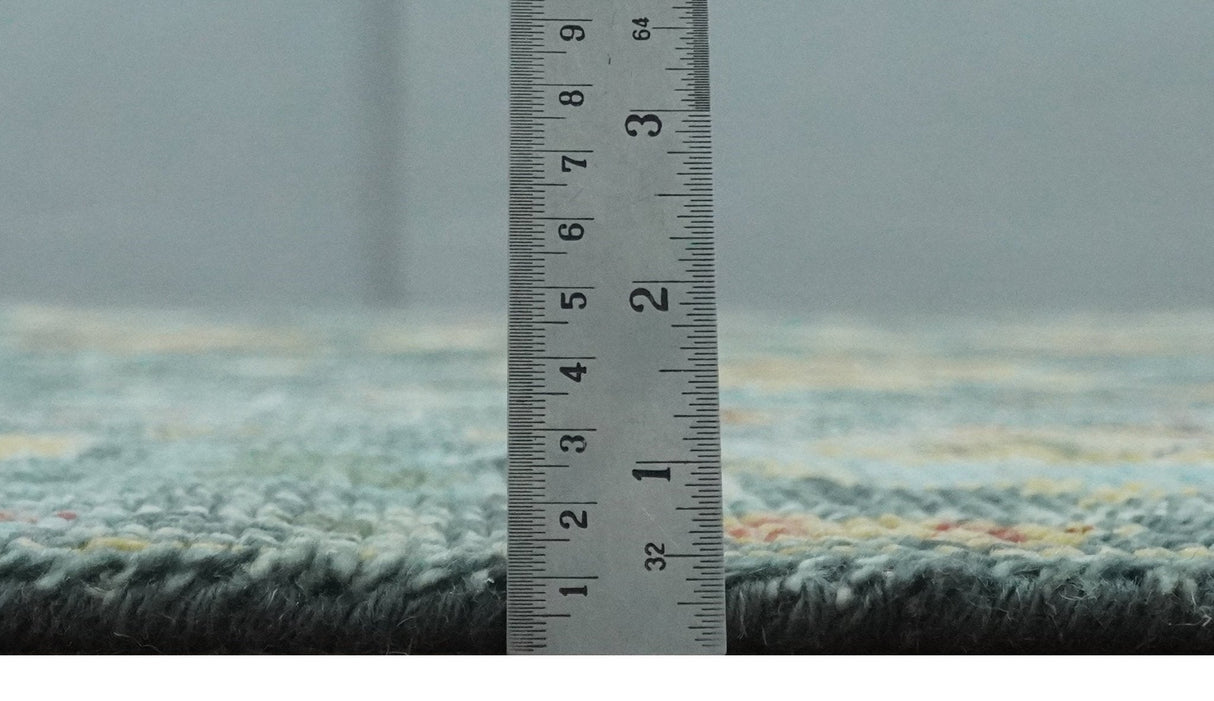 Custom Made Gray and Beige Hand knotted Traditional Oushak Multi Size wool Area Rug