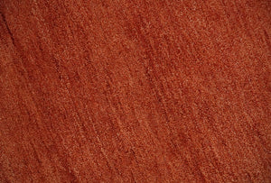 Custom Made Solid Plane Rust Woolen Hand Tufted Multi Size wool Rug