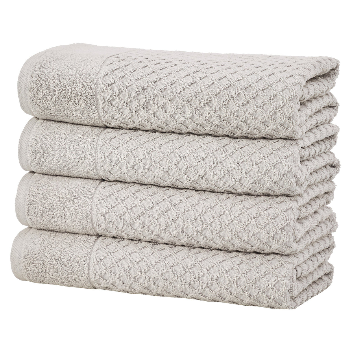 Cotton Diamond Waffle Weave Bath Towel Set - Grayson Collection