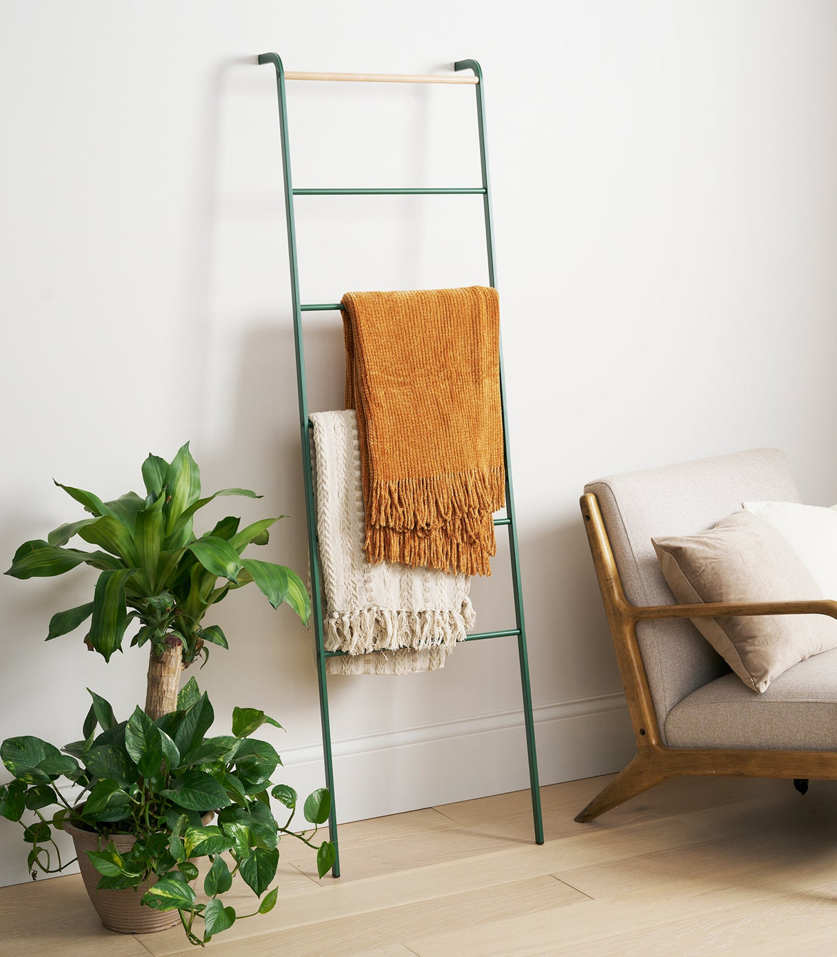 Leaning Storage Ladder (63" H)  - Steel