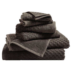 Cotton Diamond Waffle Weave Bath Towel Set - Grayson Collection