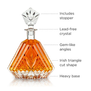 Admiral Crystal Irish Cut Whiskey Decanter