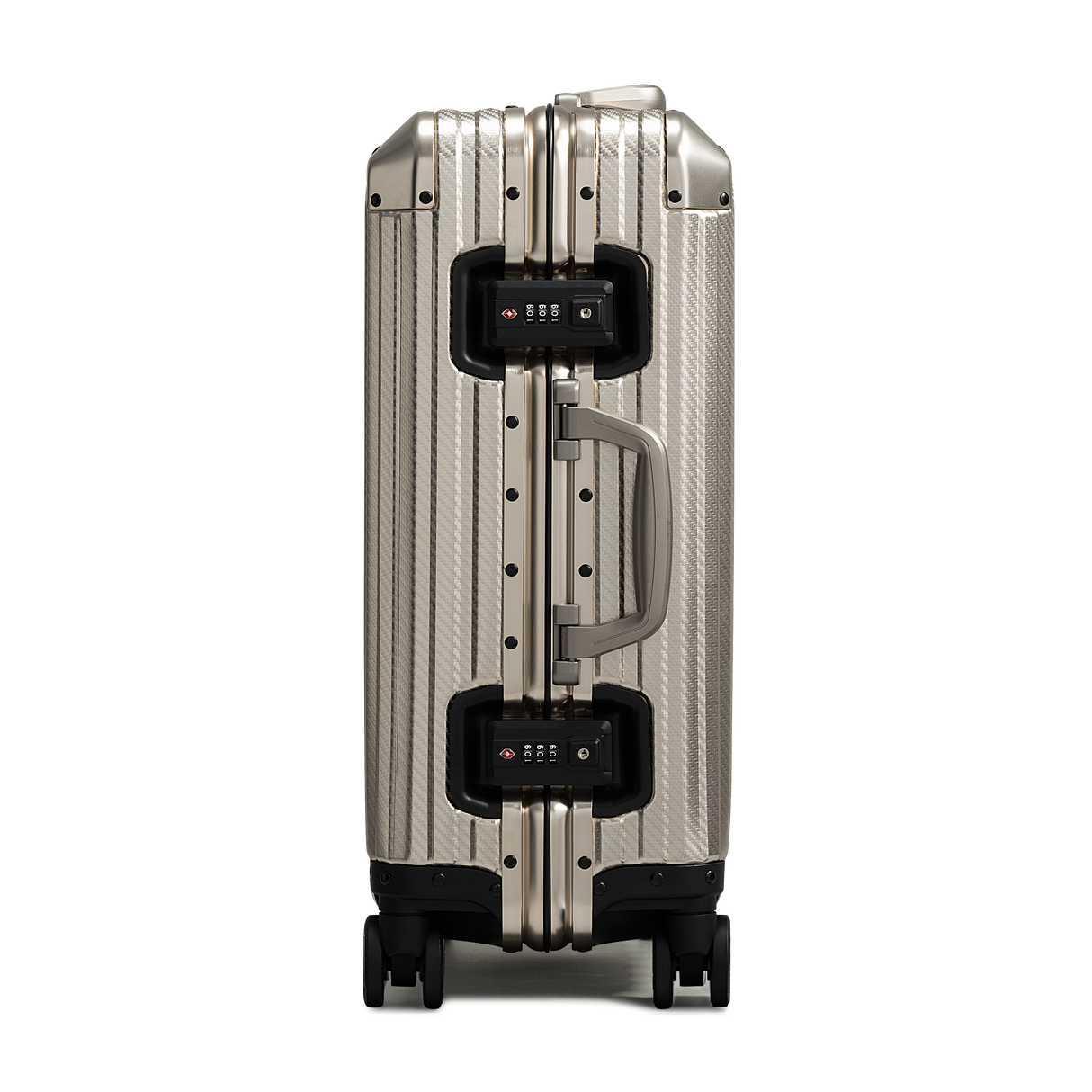 TREVA Aluminum Suitcase Champagne