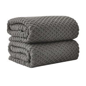 Cotton Diamond Waffle Weave Bath Towel Set - Grayson Collection