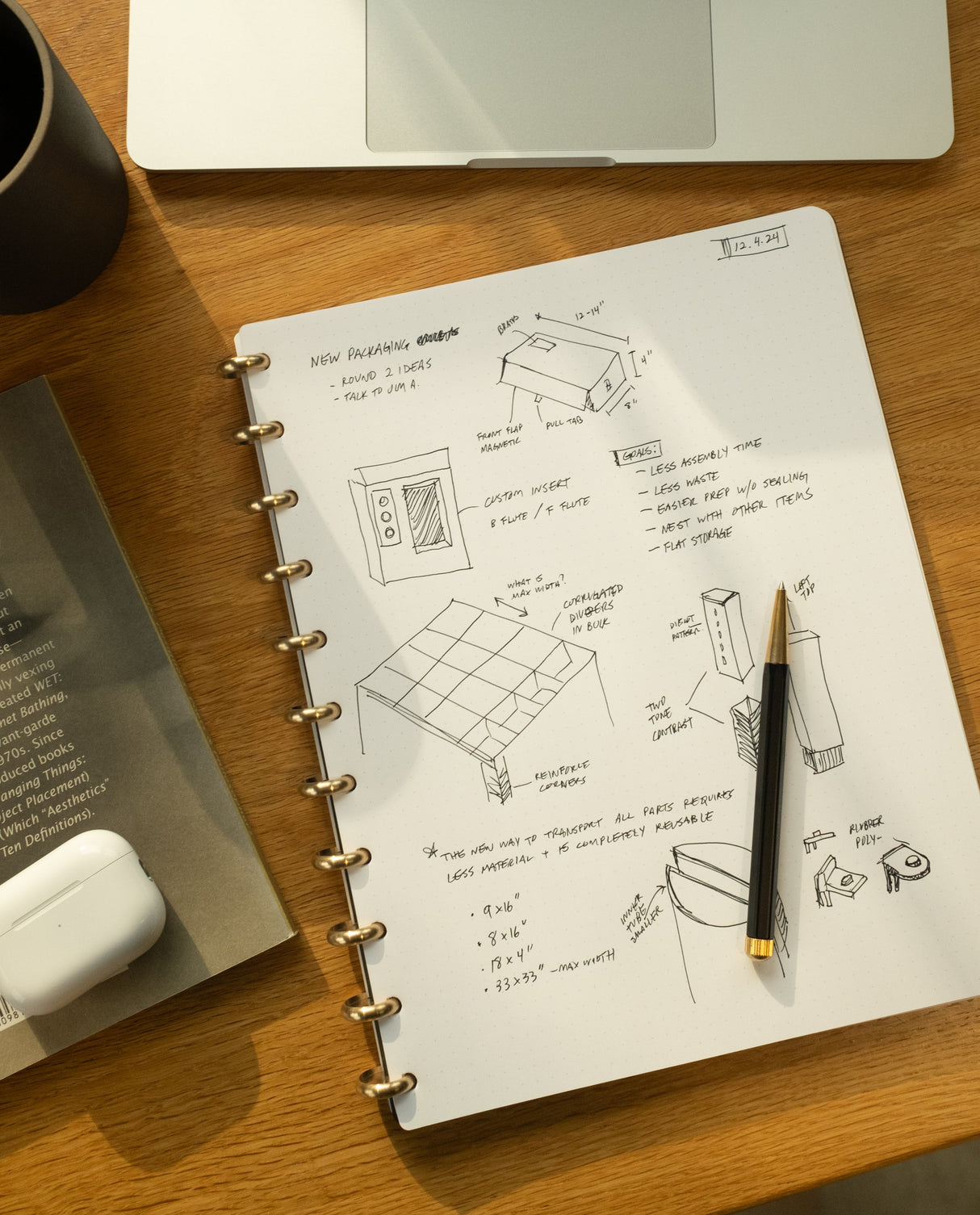 Discbound Journal Bundle (8.5" x 11" Journal + 3 Refills)