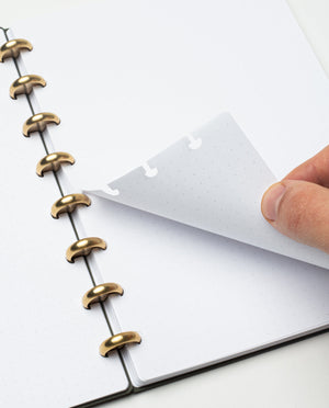 Discbound Journal Bundle (Standard 6"x 8.5" Journal + 3 Refills)