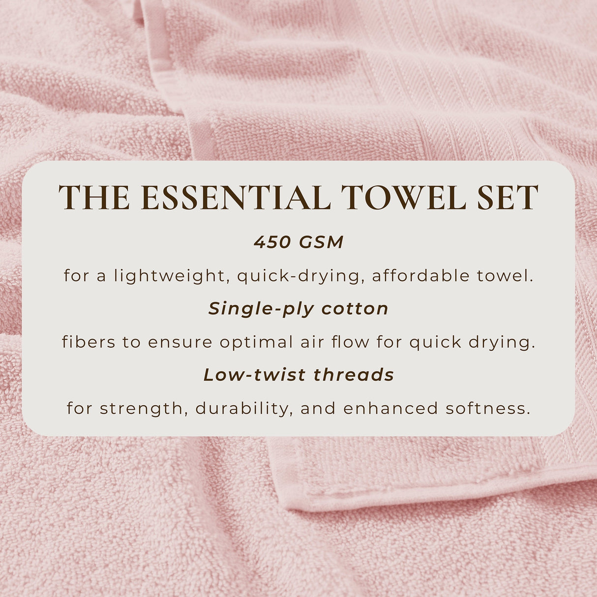 Cotton Terry Bath Towel Set - Cooper Collection