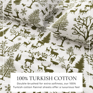 4-Piece Turkish Cotton Flannel Sheet - Lakeview Collection