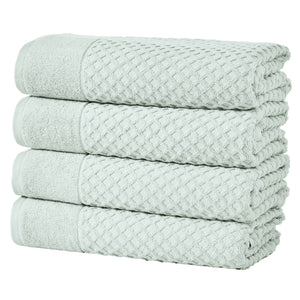 Cotton Diamond Waffle Weave Bath Towel Set - Grayson Collection