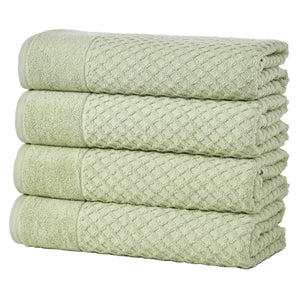 Cotton Diamond Waffle Weave Bath Towel Set - Grayson Collection