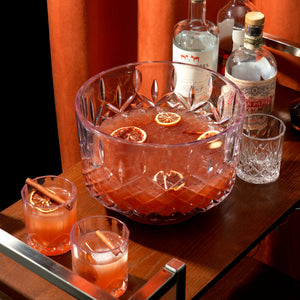 Admiral Crystal Punch Bowl and Tumbler Set