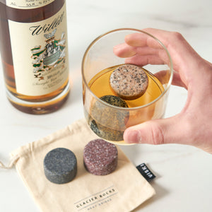 Glacier Rocks Granite Multi-Color Disks Set of 4