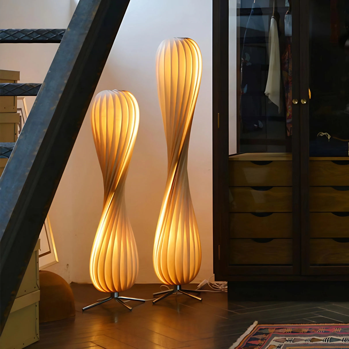Ozawa Twisted Bamboo Lamp