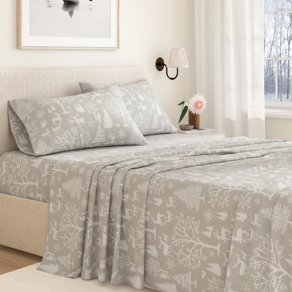 4-Piece Turkish Cotton Flannel Sheet - Lakeview Collection
