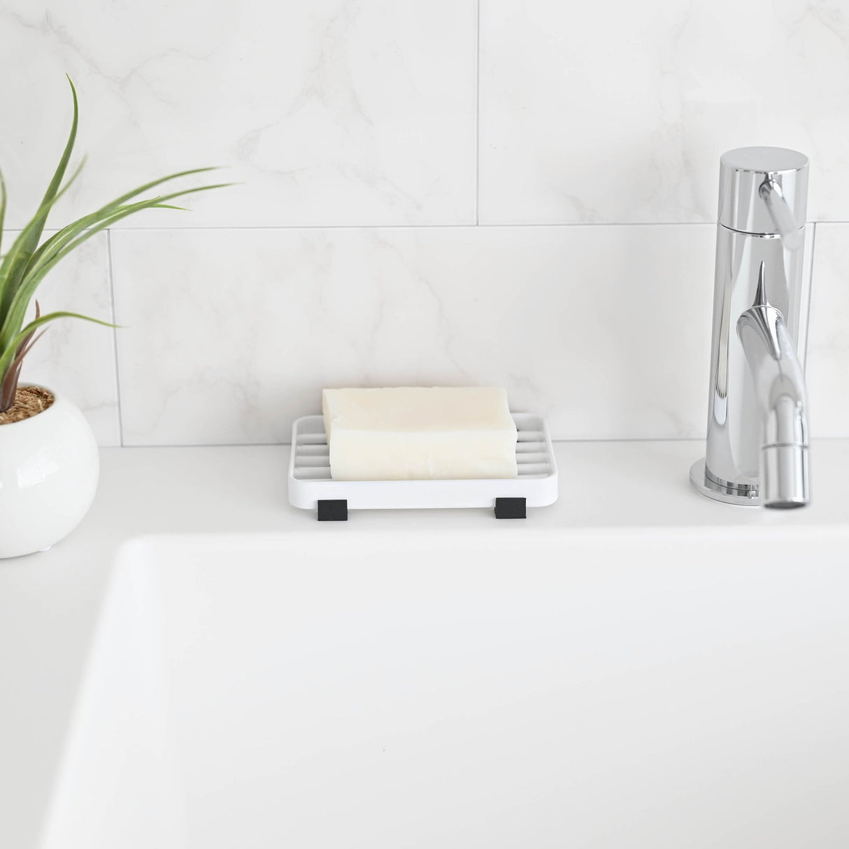 Slotted Soap Tray - Steel