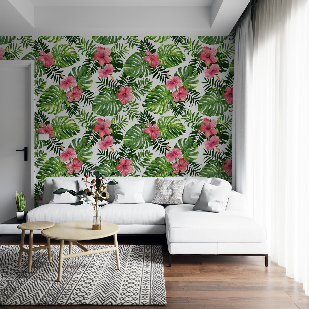 Pink Hibiscus Flower Wallpaper